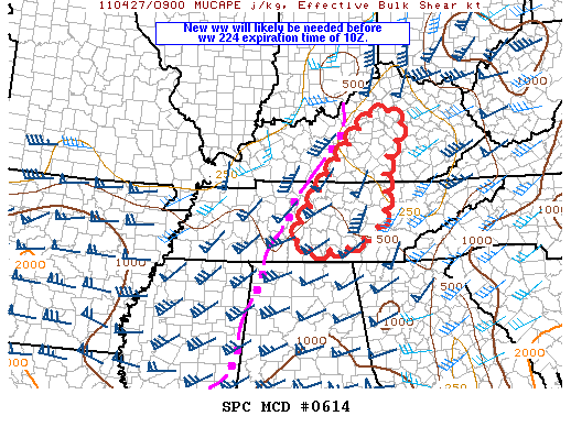 Mesoscale Discussion 614