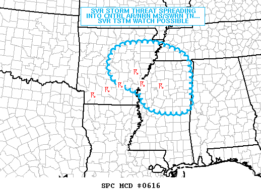 Mesoscale Discussion 616