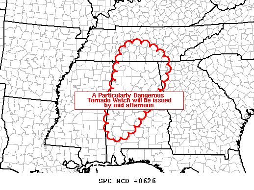 Mesoscale Discussion 626
