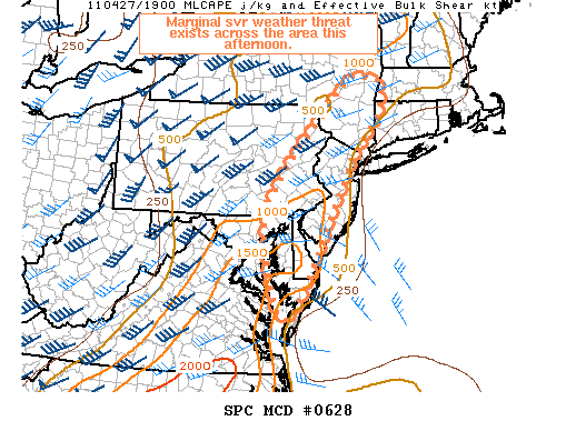 Mesoscale Discussion 628