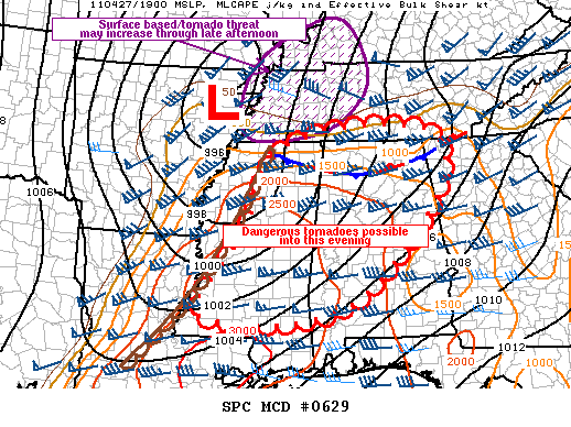 Mesoscale Discussion 629