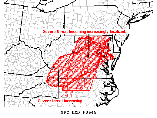 Mesoscale Discussion 645