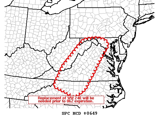 Mesoscale Discussion 649