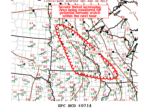 Mesoscale Discussion 714