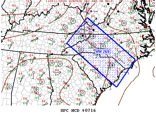 Mesoscale Discussion 716