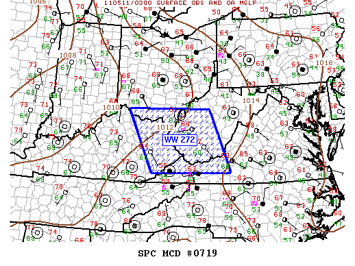 Mesoscale Discussion 719