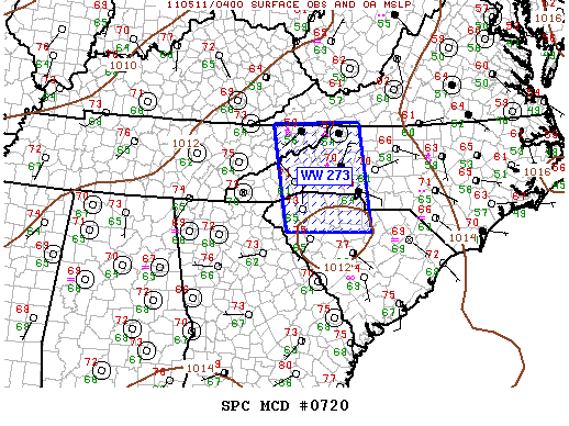 Mesoscale Discussion 720