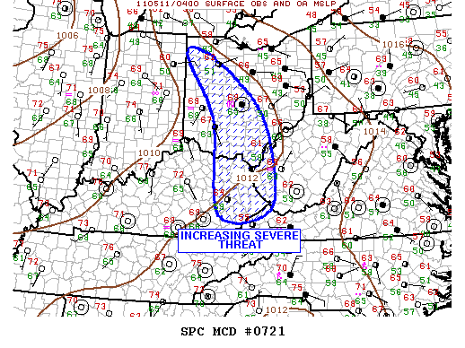 Mesoscale Discussion 721