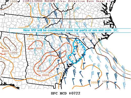 Mesoscale Discussion 722