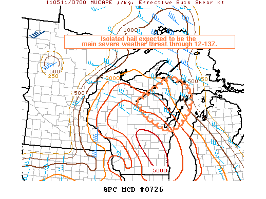 Mesoscale Discussion 726