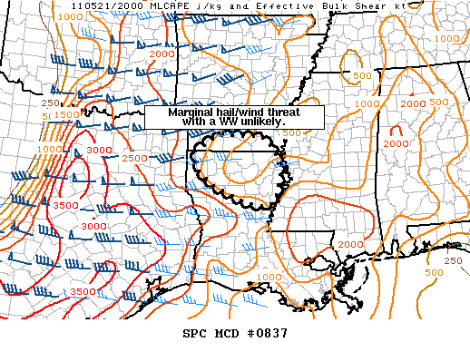 Mesoscale Discussion 837