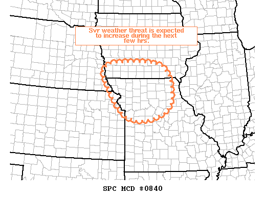Mesoscale Discussion 840