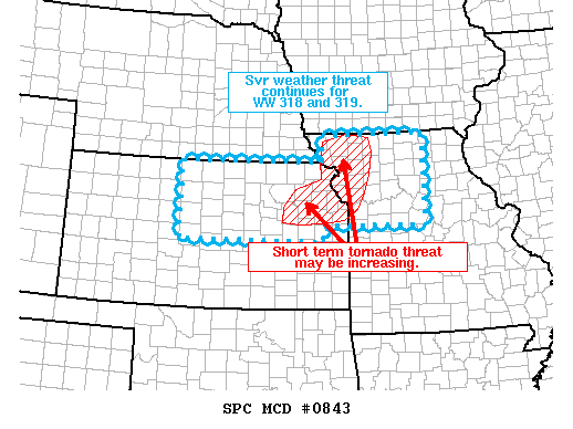 Mesoscale Discussion 843