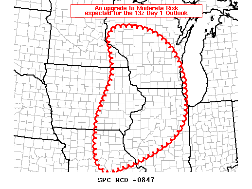 Mesoscale Discussion 847