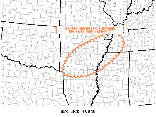 Mesoscale Discussion 848