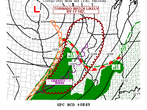 Mesoscale Discussion 849