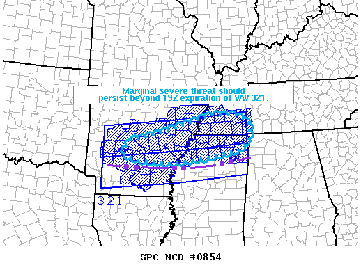 Mesoscale Discussion 854