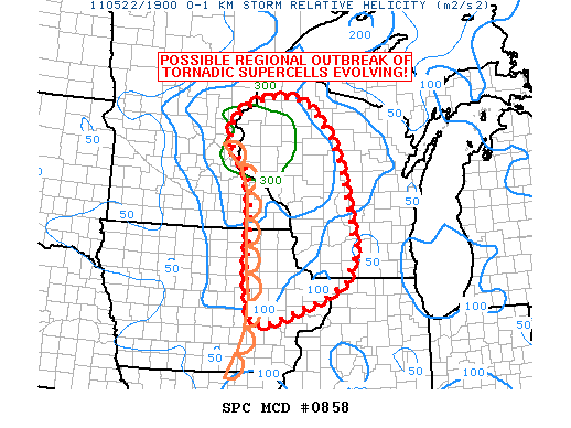 Mesoscale Discussion 858