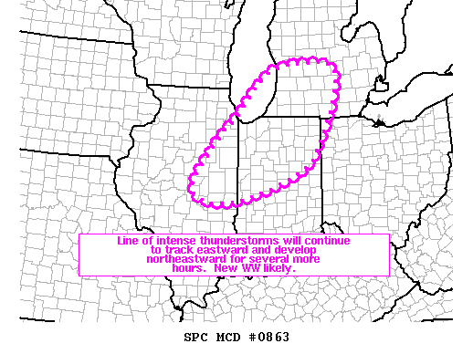Mesoscale Discussion 863