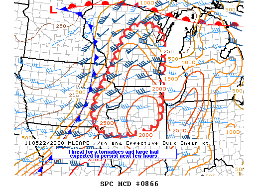 Mesoscale Discussion 866