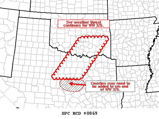 Mesoscale Discussion 869