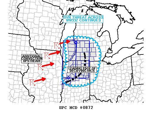 Mesoscale Discussion 872