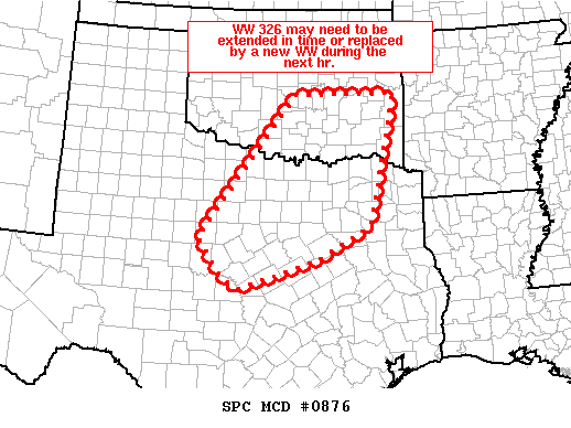 Mesoscale Discussion 876