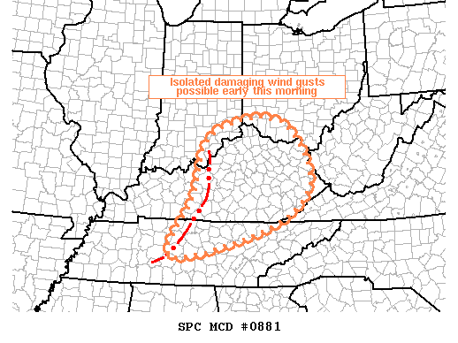 Mesoscale Discussion 881