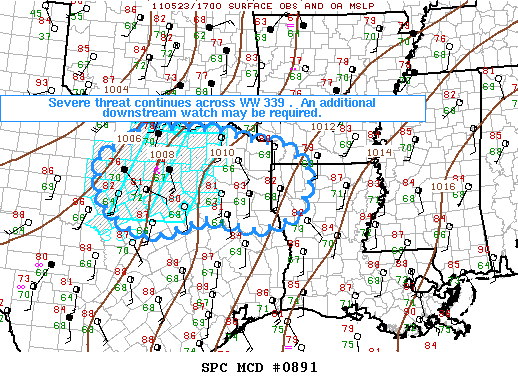 Mesoscale Discussion 891