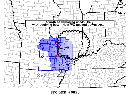 Mesoscale Discussion 893