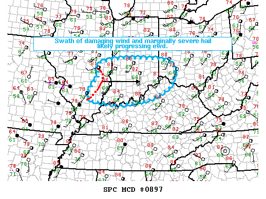 Mesoscale Discussion 897
