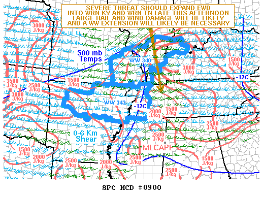 Mesoscale Discussion 900