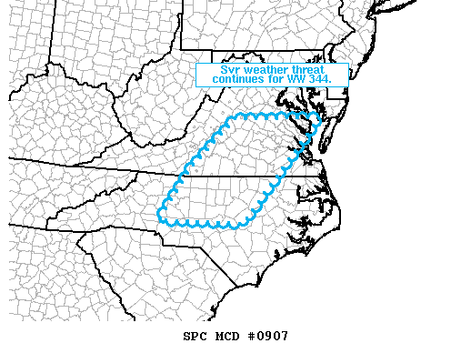 Mesoscale Discussion 907