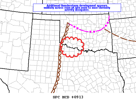 Mesoscale Discussion 913