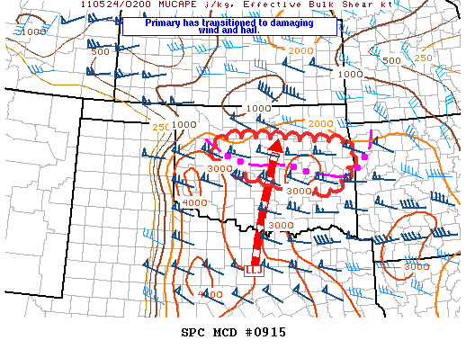 Mesoscale Discussion 915