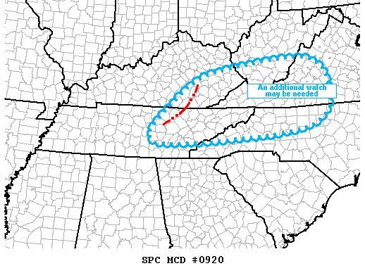 Mesoscale Discussion 920