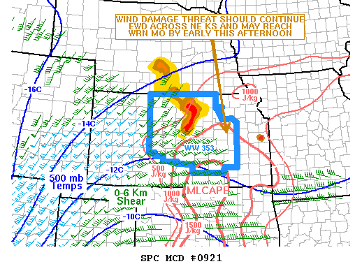 Mesoscale Discussion 921