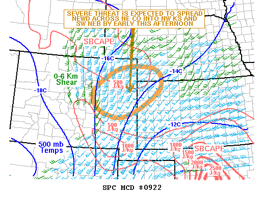 Mesoscale Discussion 922