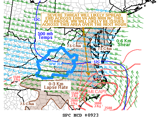 Mesoscale Discussion 923