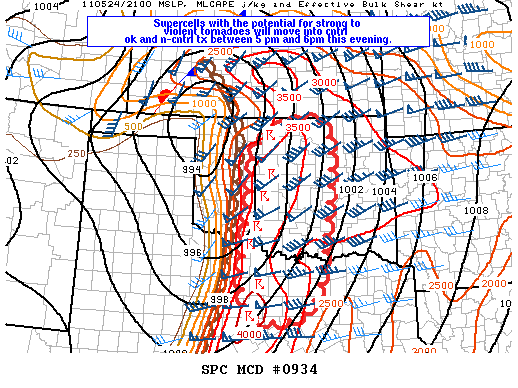 Mesoscale Discussion 934