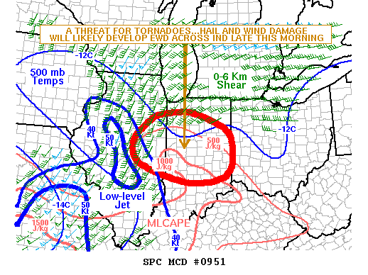 Mesoscale Discussion 951