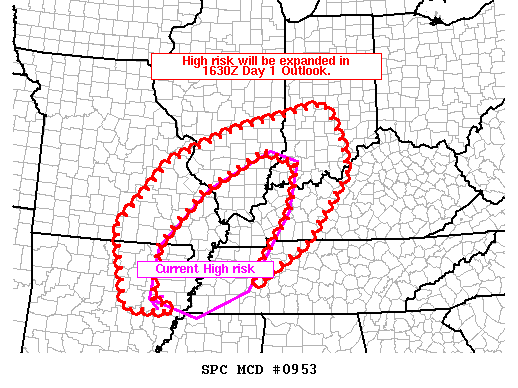 Mesoscale Discussion 953