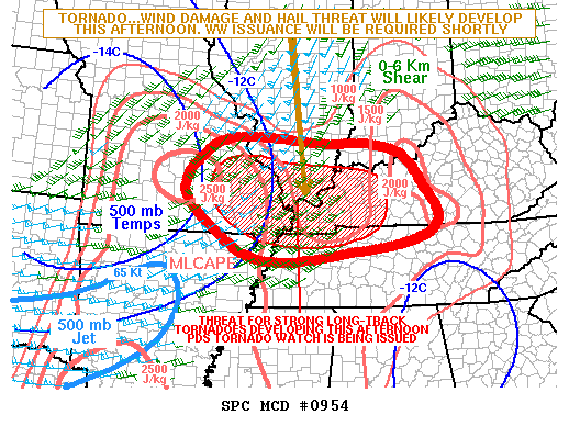 Mesoscale Discussion 954