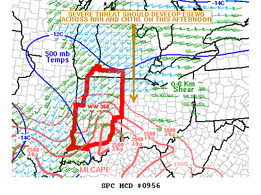 Mesoscale Discussion 956