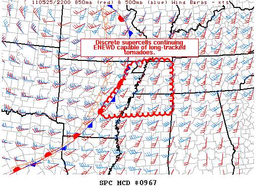 Mesoscale Discussion 967