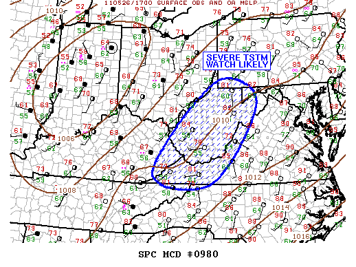 Mesoscale Discussion 980