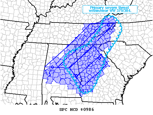 Mesoscale Discussion 986