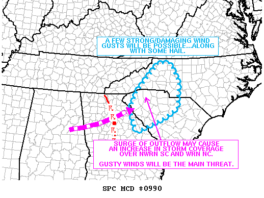 Mesoscale Discussion 990