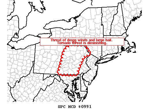 Mesoscale Discussion 991