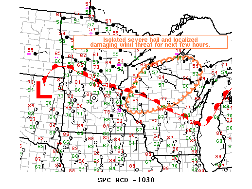 Mesoscale Discussion 1030